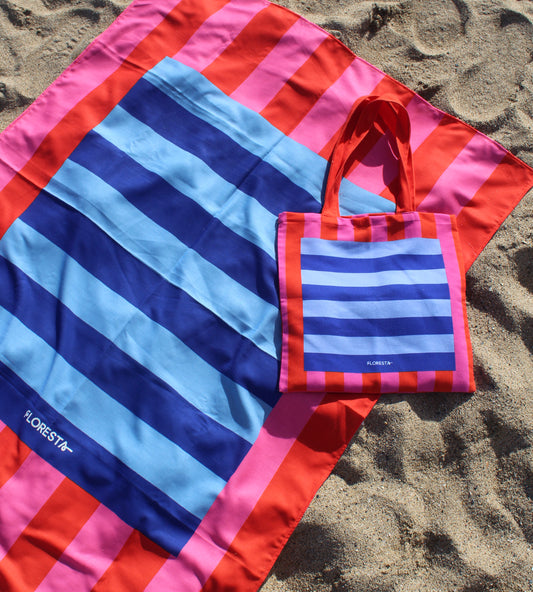 Tote playera rayas